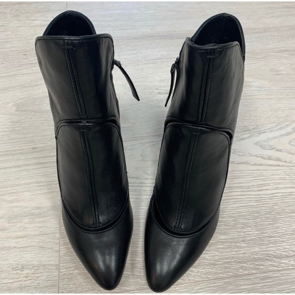 Camilla Skovgaard Black Leather Pointed Toe Stiletto Ankle Boots Size 36‎ main image 5